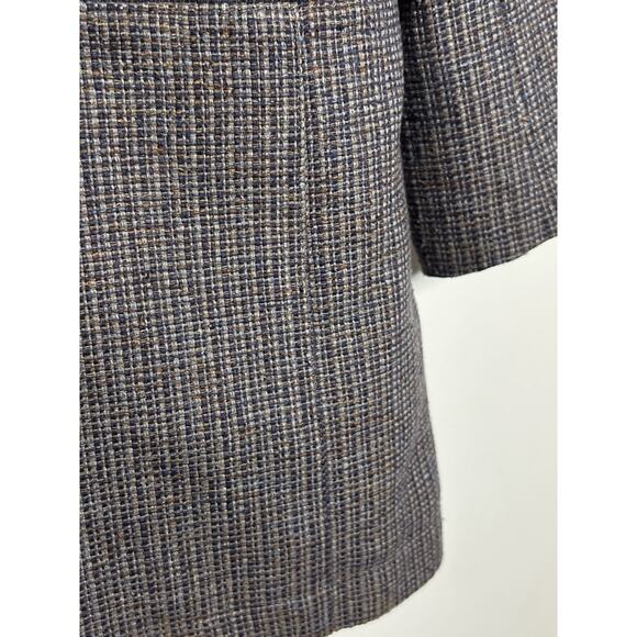 The Territory Ahead Men's EUC Gray/Blue Patterned 100% Silk Blazer Jacket 40 R - Picture 4 of 6
